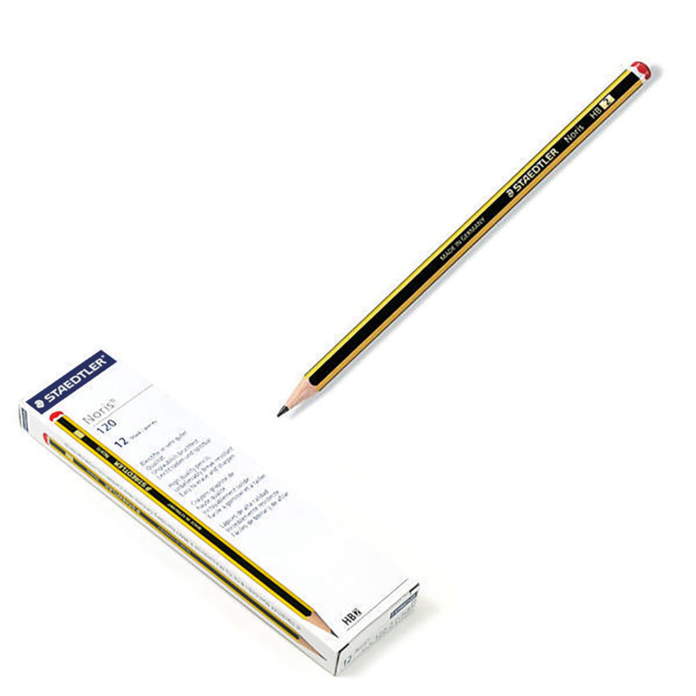 Staedtler Noris 122 Rubber Tipped HB Pencil (Pack of 12) 122 - HB