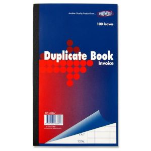 8.5"X 5" Duplicate Invoice Book