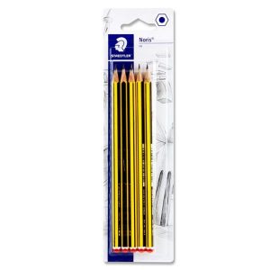 Staedtler Black And Yellow HB Pencils Pack of 5