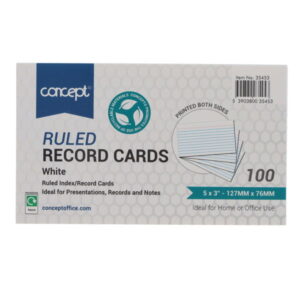 Ruled record cards