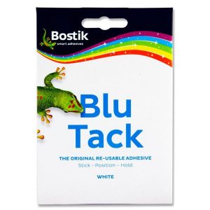 Bostik Blu Tack 60g Reusable Tack - White