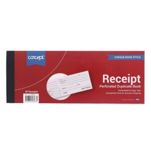 Concept Receipt Book