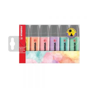Stabilo Boss Original Highlighters Assorted Pastel Colours (Pack of 6)