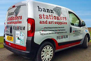 Bann Stationery delivery van