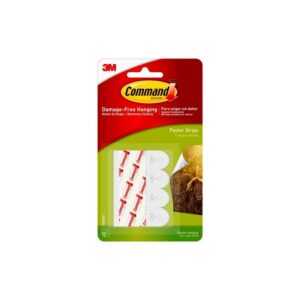 3M Command Adhesive Poster Strips (12 PACK)