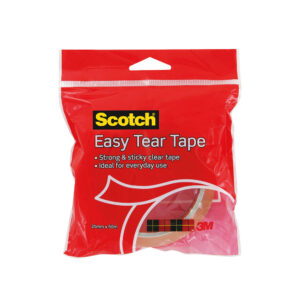 3M Scotch Easy Tear Clear Everyday Tape 25x50m