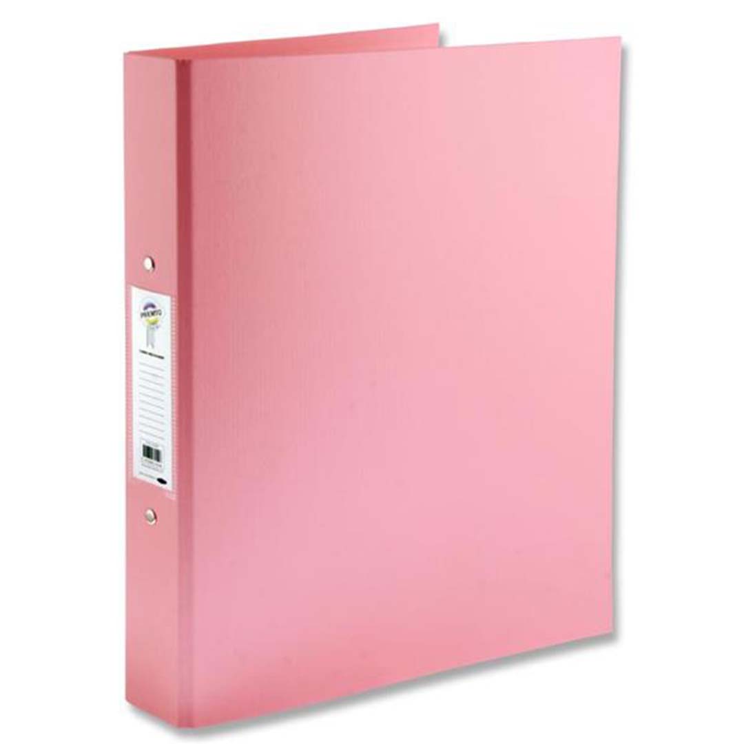 Premto A4 PP 2 Ring Binder Pastel Pink