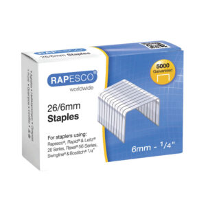 Rapesco 26/6mm Staples (Pack of 5000)