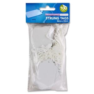 Strung Tags 36x53mm Pkt.100