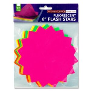 6" Flash Stars Pkt.12