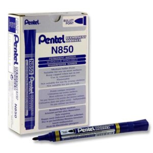 Pentel N850 Permanent Marker Blue (Box12)