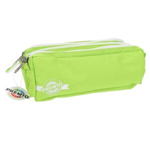 Premto Triple Compartment Pencil Case Lime Green