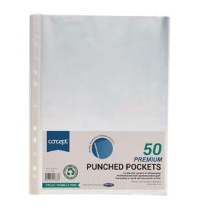 Concept A4 Premium punched Pockets Pack of 50