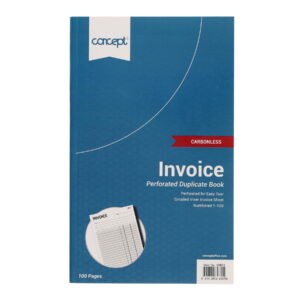 8"X 5" Carbonless Duplicate Invoice Book 100 Leaf