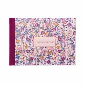 Pukka Pad Bloom Visitors Book A4 Cream Floral 9688-BLM